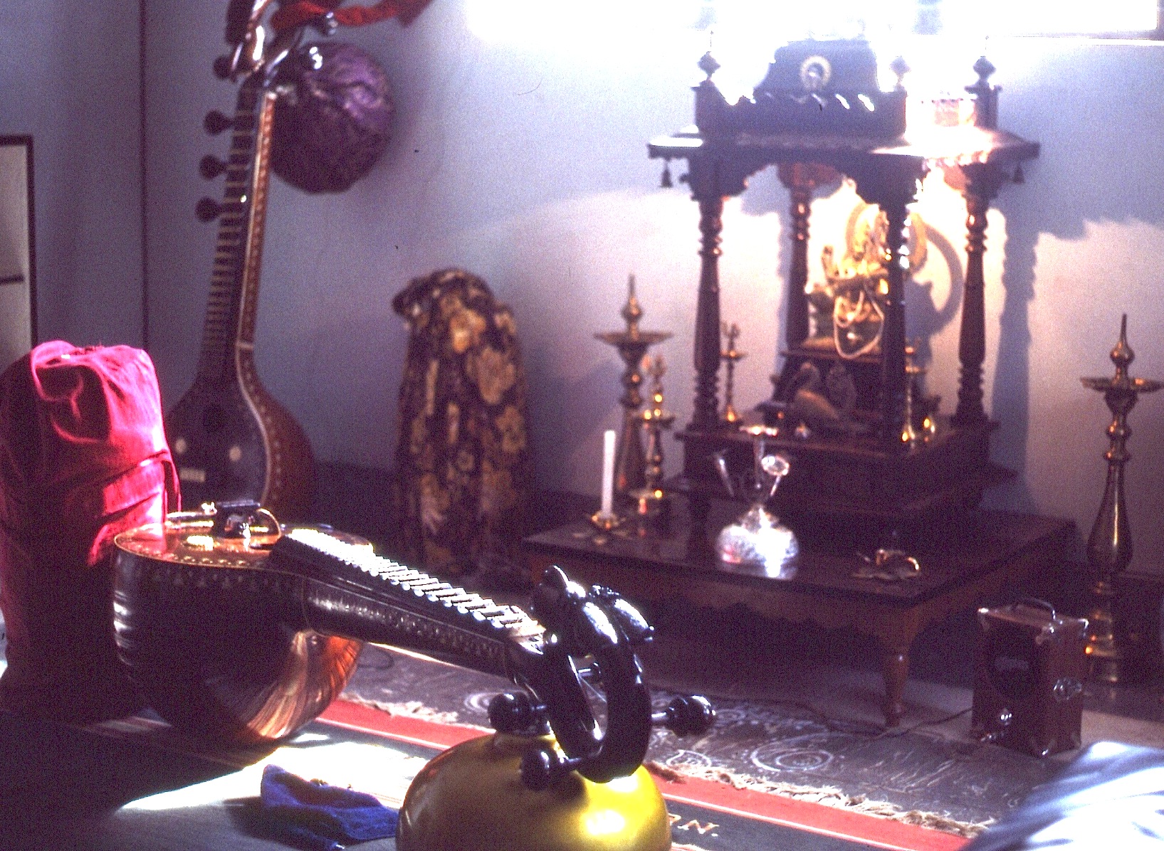 Prof. R. Visweswaran's music studio
